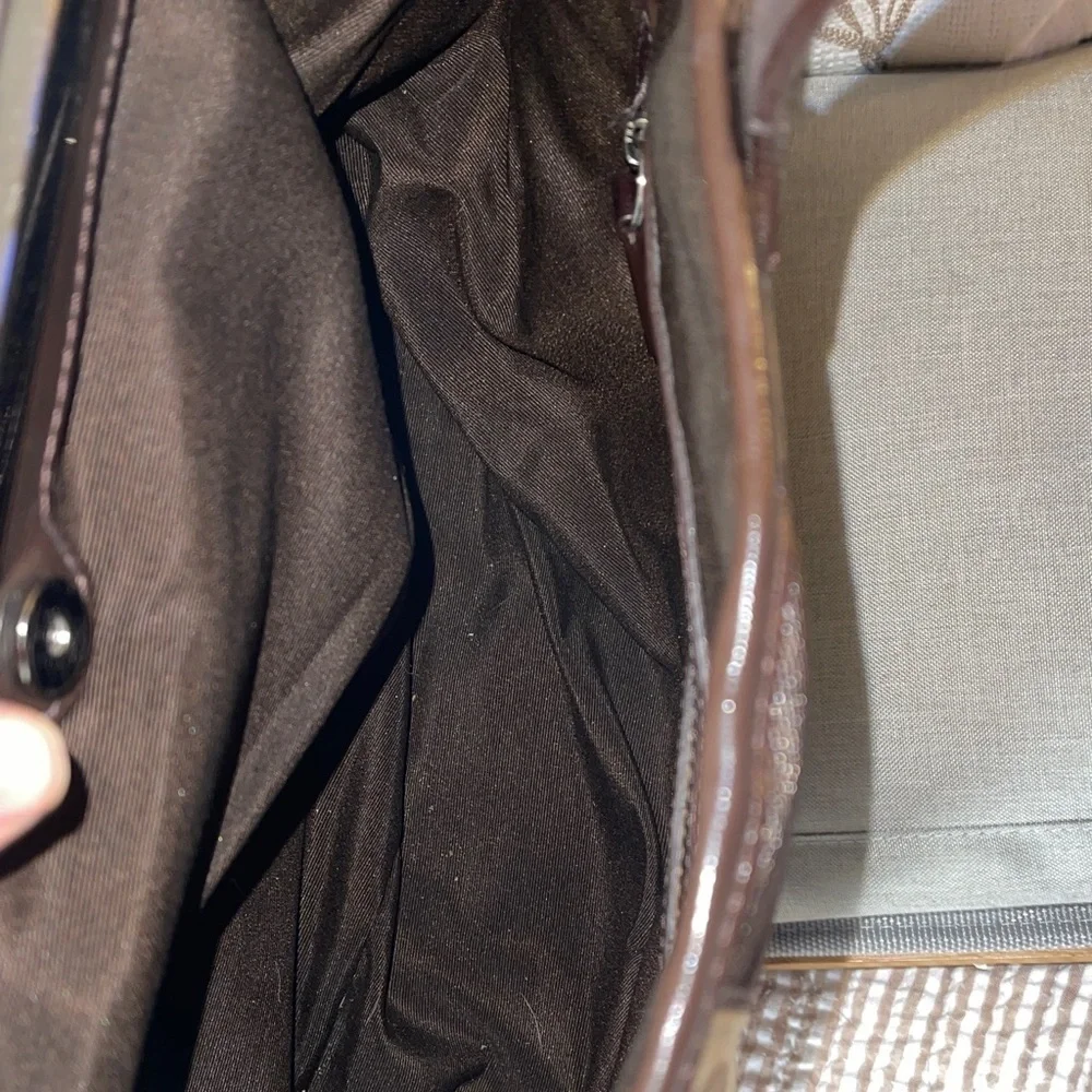 Coach Signature Brown and Tan Tote